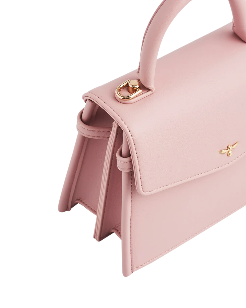 Pink Structured Tote Bag Small