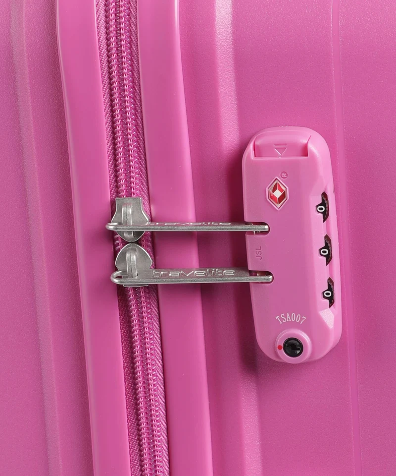 Travelite Pacific 4-Rollen Trolley pink