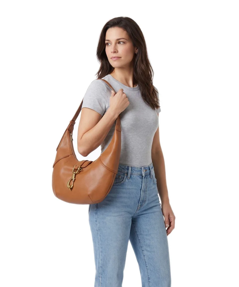 Liebeskind Ryker Cow Naturale M Beuteltasche cognac