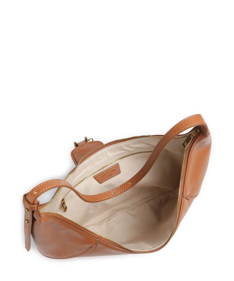 Liebeskind Ryker Cow Naturale M Beuteltasche cognac