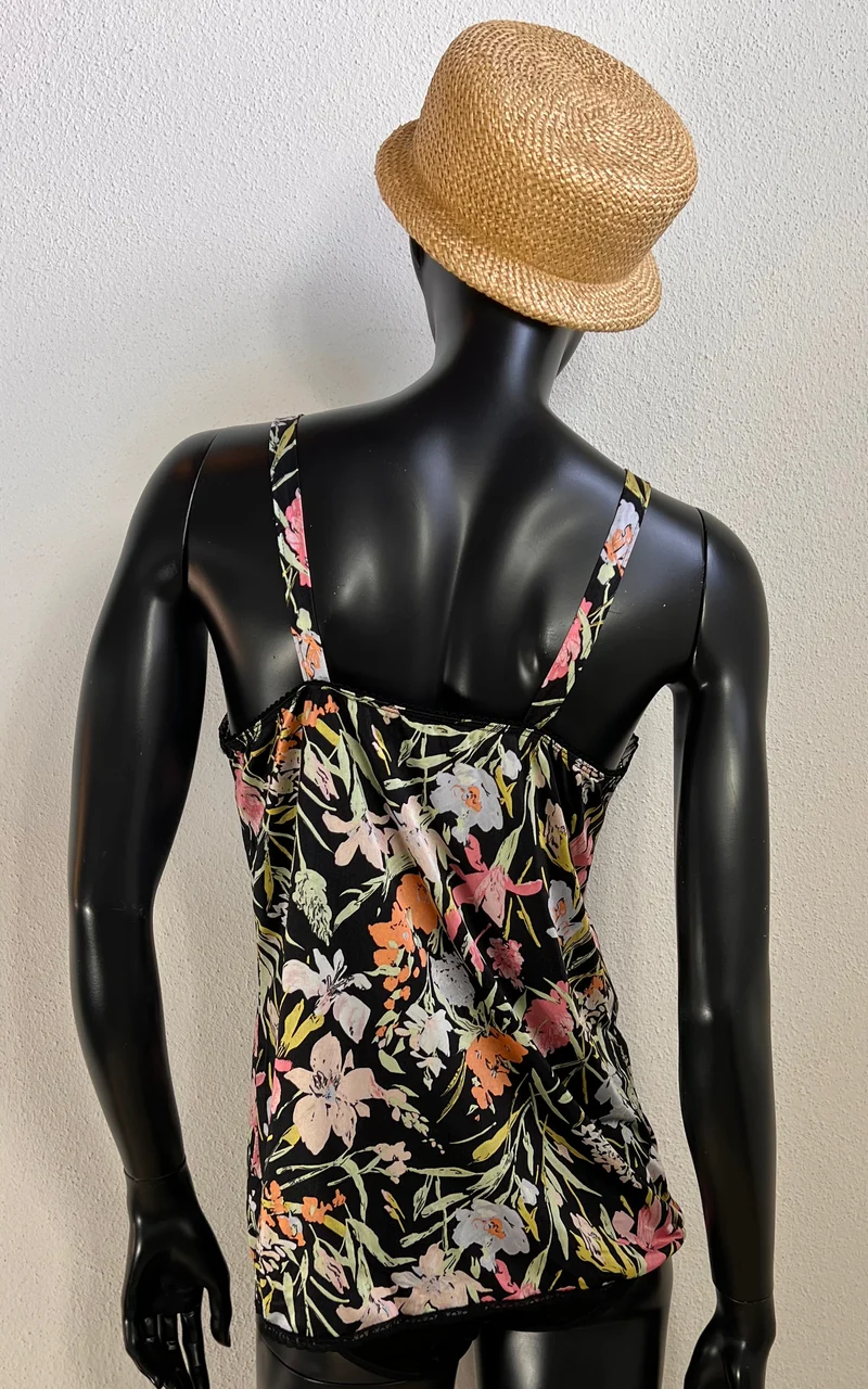 Vintage Floral Lingerie Top