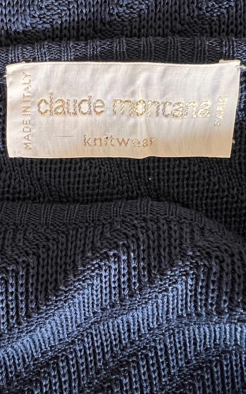 Vintage Claude Montana 1984 Knit Shirt