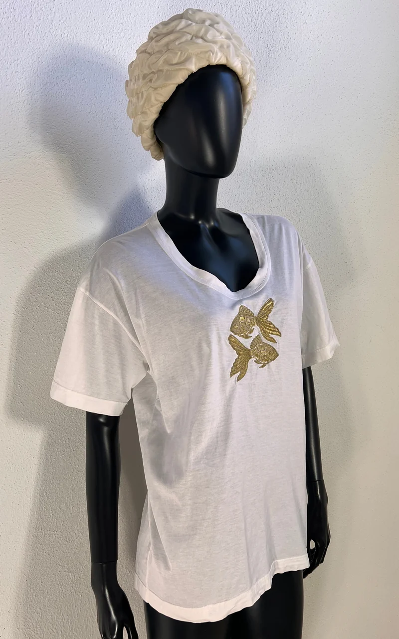Vintage 90s Escada Goldfish Tee