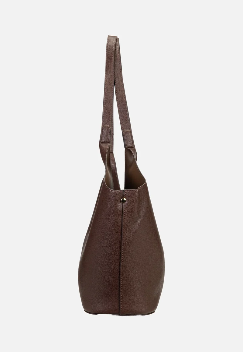 Nelma Tulip Shopper Dark Brown - Shopper