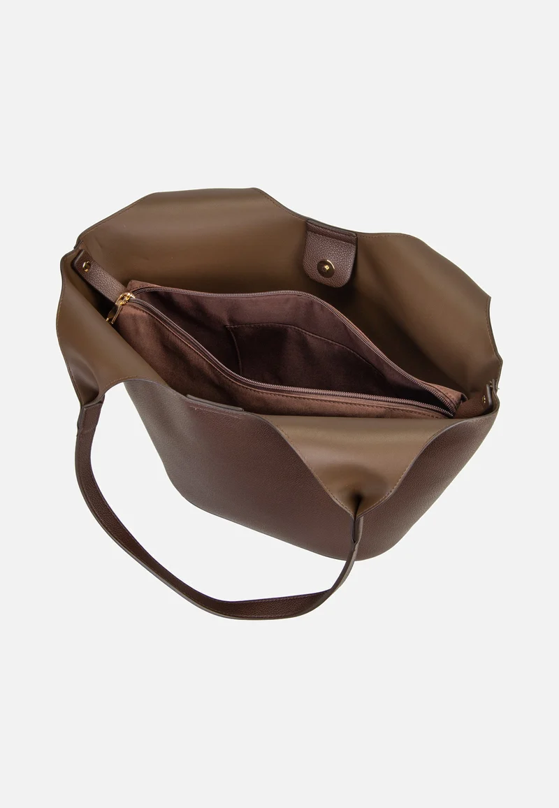 Nelma Tulip Shopper Dark Brown - Shopper