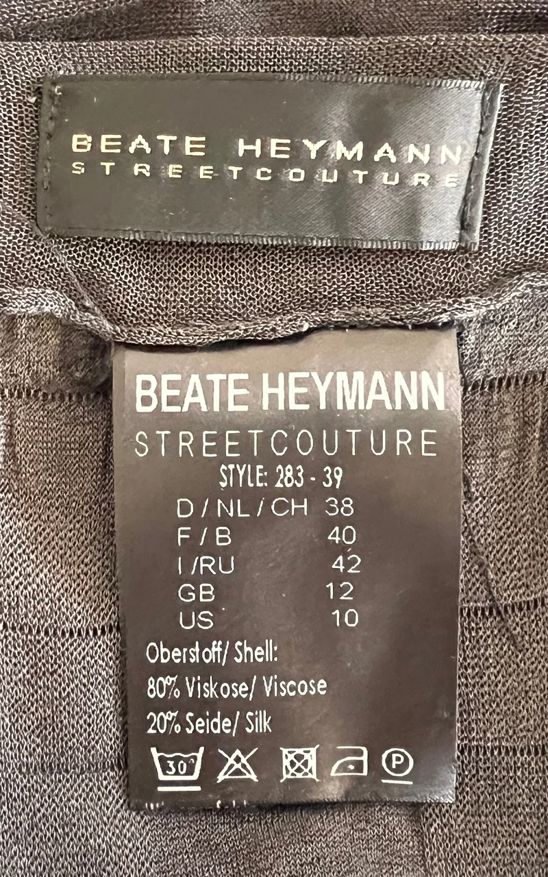 Vintage Beate Heymann Streetcouture Draped Dress