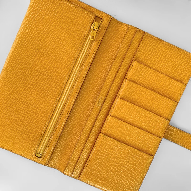 Hermès Bearn Geldbörse Epsom Leder