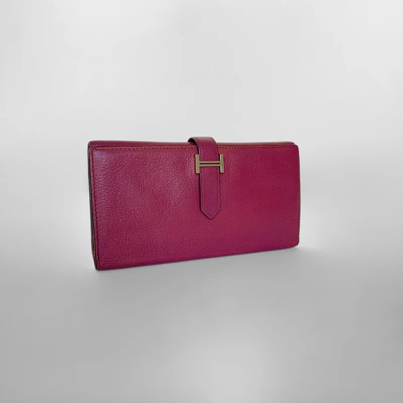 Hermès Bearn Geldbörse Epsom Leder