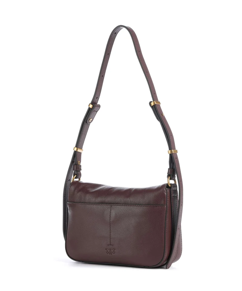 Pinko Love Mini Schultertasche burgundy/gold