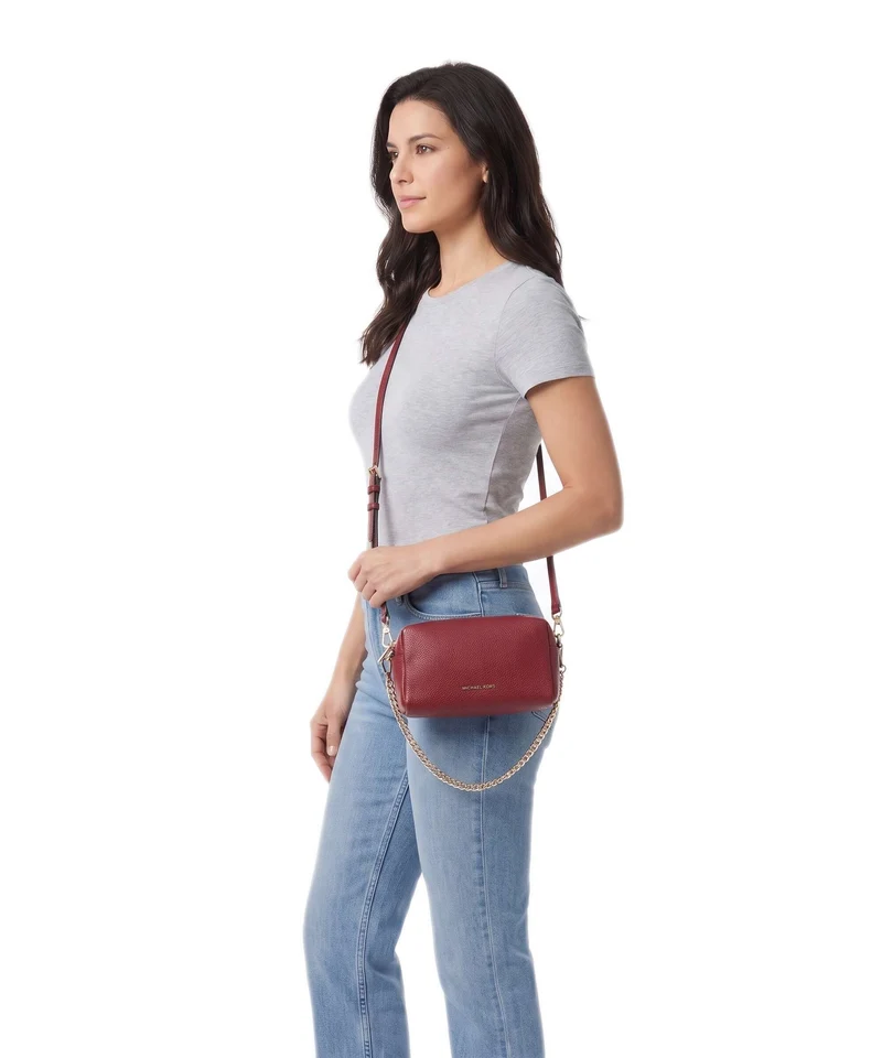Michael Kors Bryant Small Umhängetasche deep red