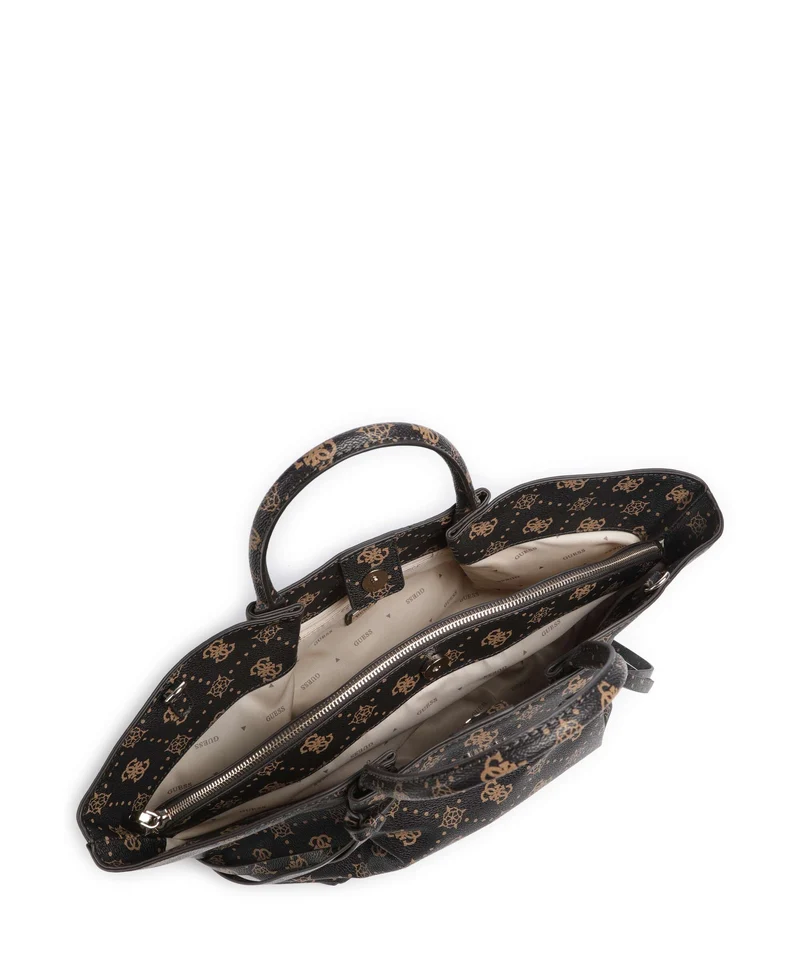 Guess Allegra Girlfriend Logo Handtasche espresso logo