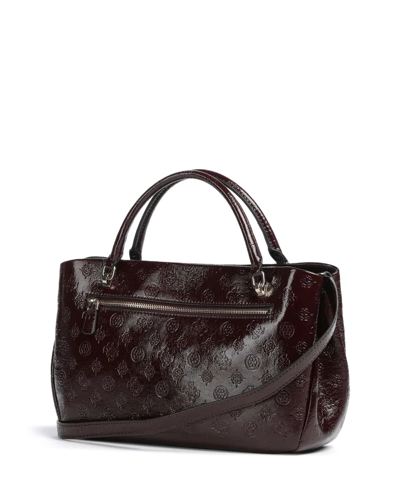 Guess Carmella Girlfriend Handtasche burgundy logo