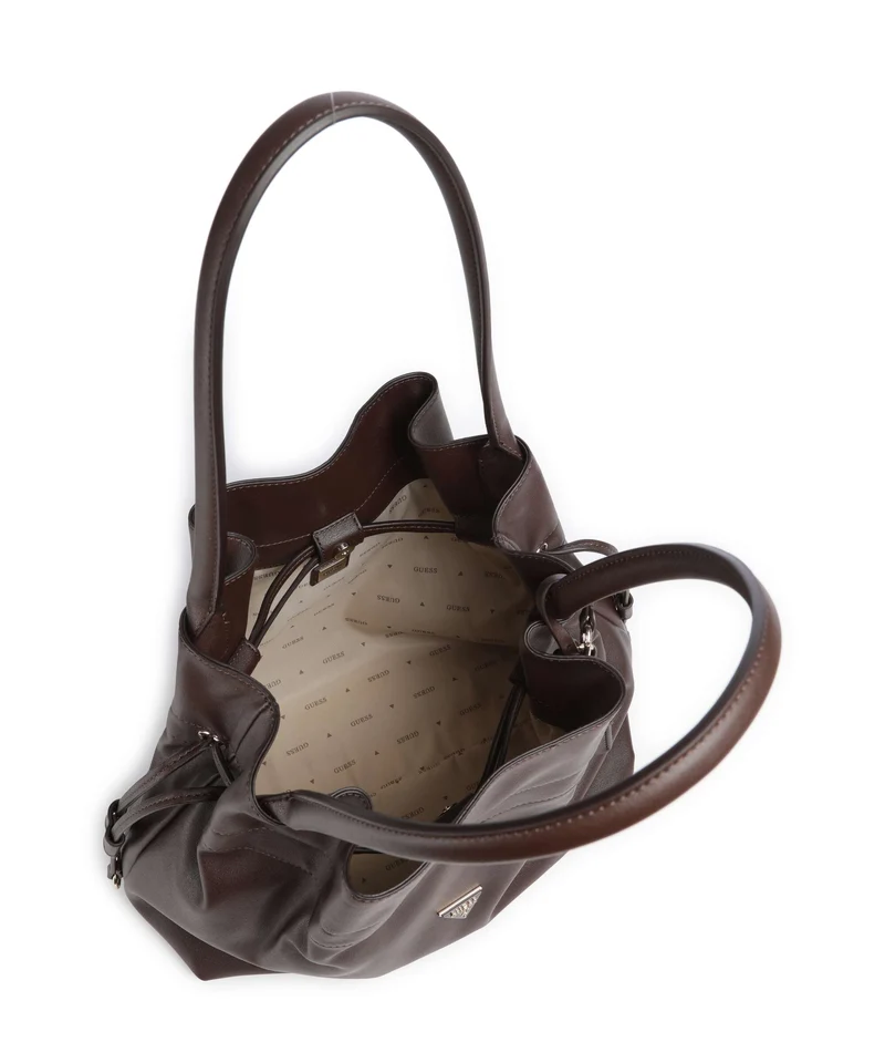 Guess Karima Bucket Handtasche brown
