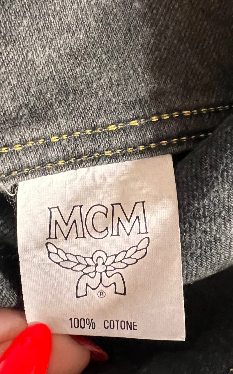 Vintage MCM Embellished Denim Vest