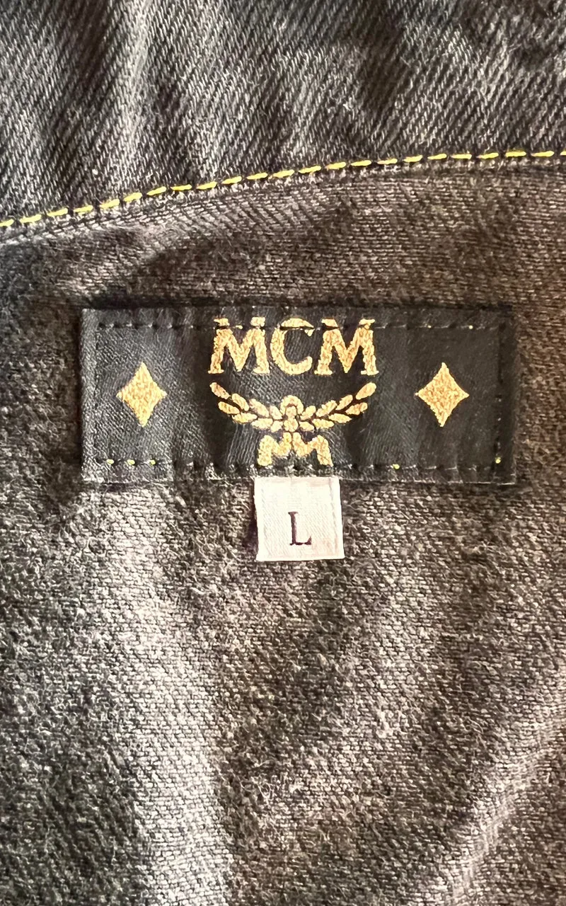 Vintage MCM Embellished Denim Vest