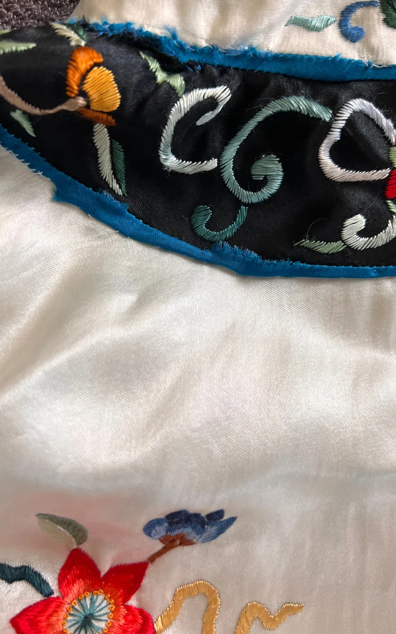 Vintage Embroidered Chinese Silk Jacket