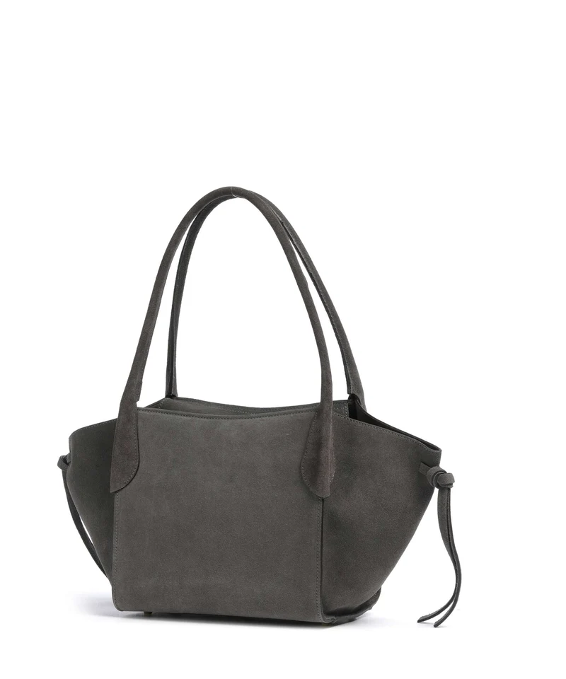 Abro Suede Vibe Small Schultertasche grey