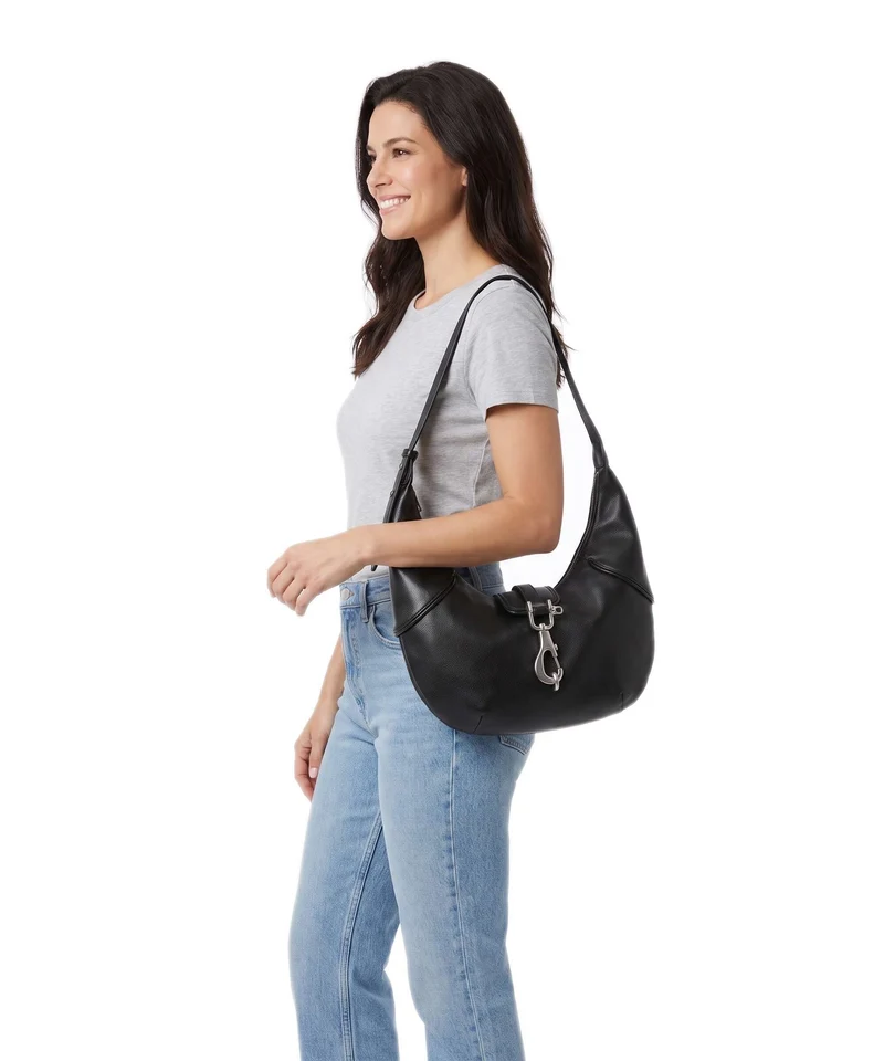 Liebeskind Ryker Cow Naturale M Beuteltasche black