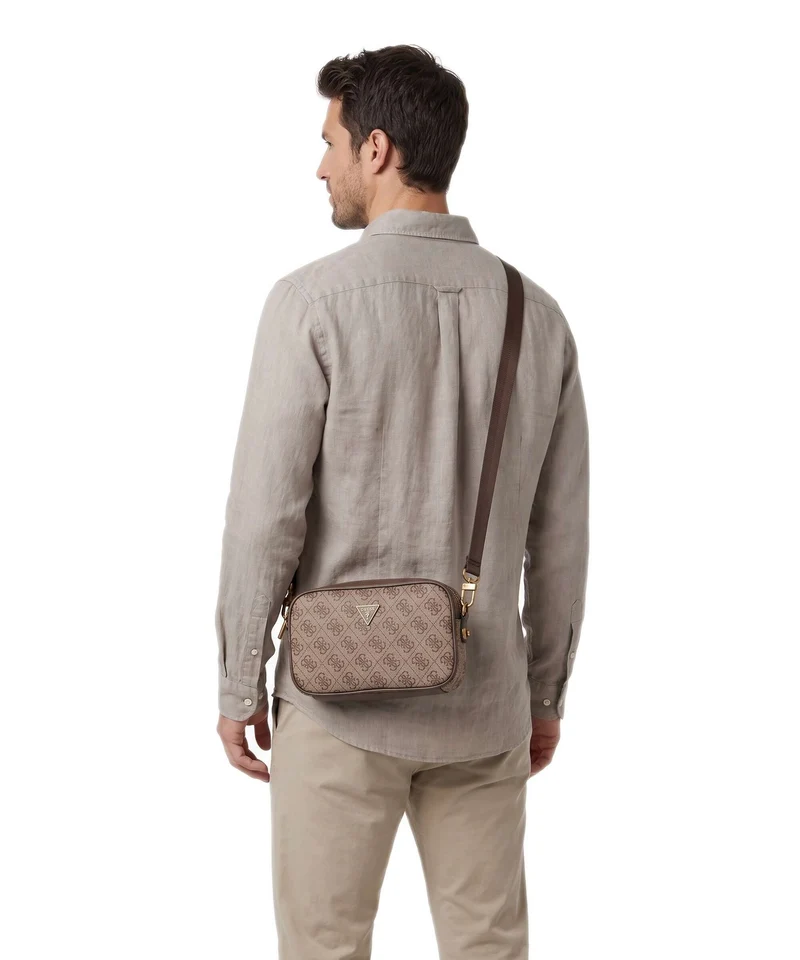 Guess Milano Small Umhängetasche beige/brown