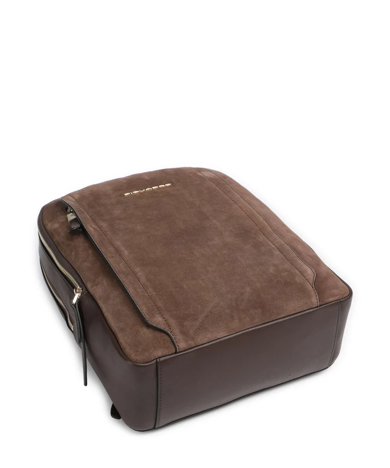 Piquadro W92T Rucksack suede dark brown