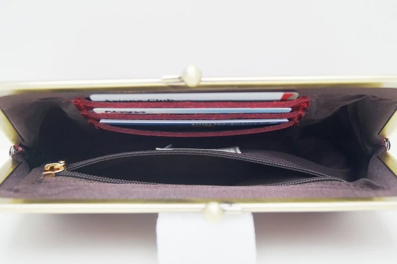 Damen Geldbörse, Clipbörse "Lea" in schwarz, Leder Portemonnaie, Leder Geldbeutel
