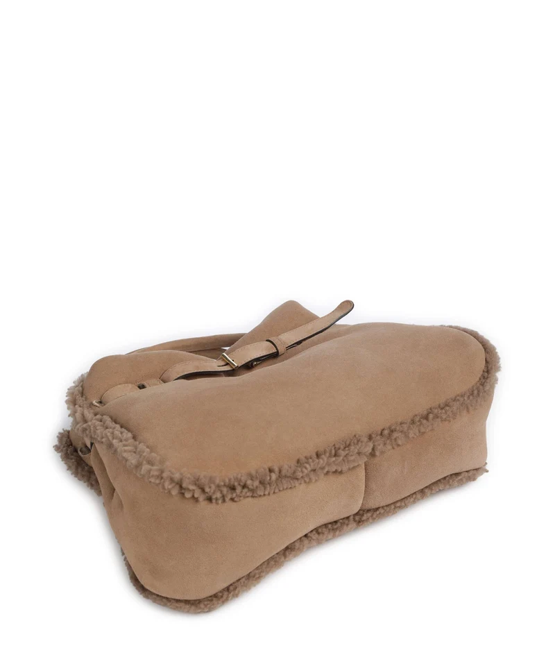 Abro Shearling Jill Handtasche cappuccino
