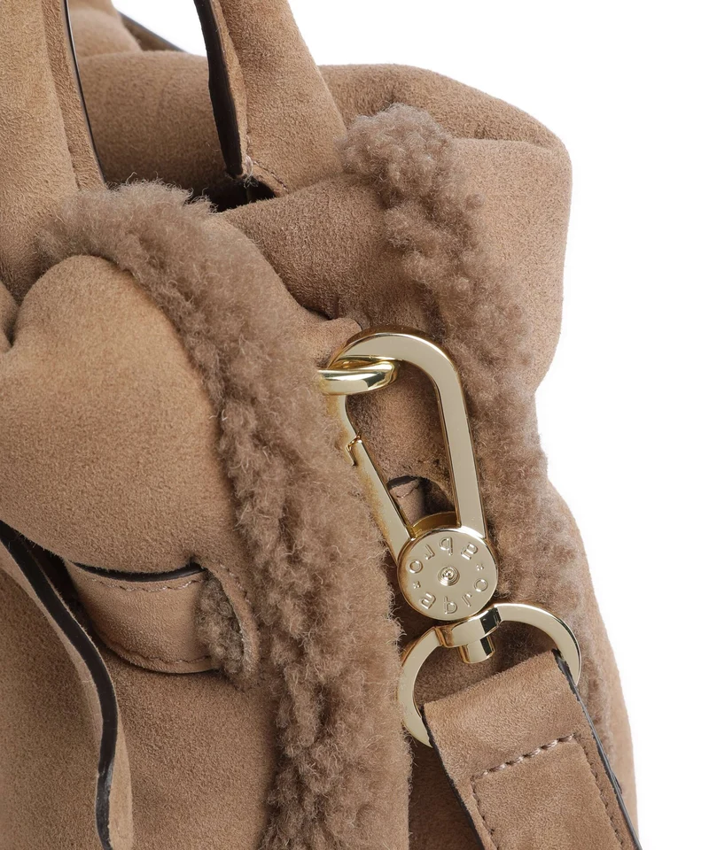 Abro Shearling Jill Handtasche cappuccino