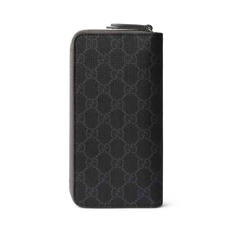 Gucci Geldbörse Herren Bi Color Zip Around Wallet Schwarz 822051-FACQC-1048