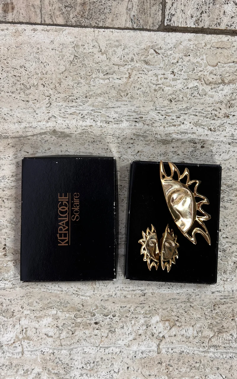 Vintage 90s Sun Costume Jewelry Set