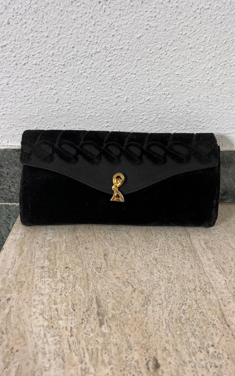 Vintage Velvet Roberta Di Camerino Clutch Bag