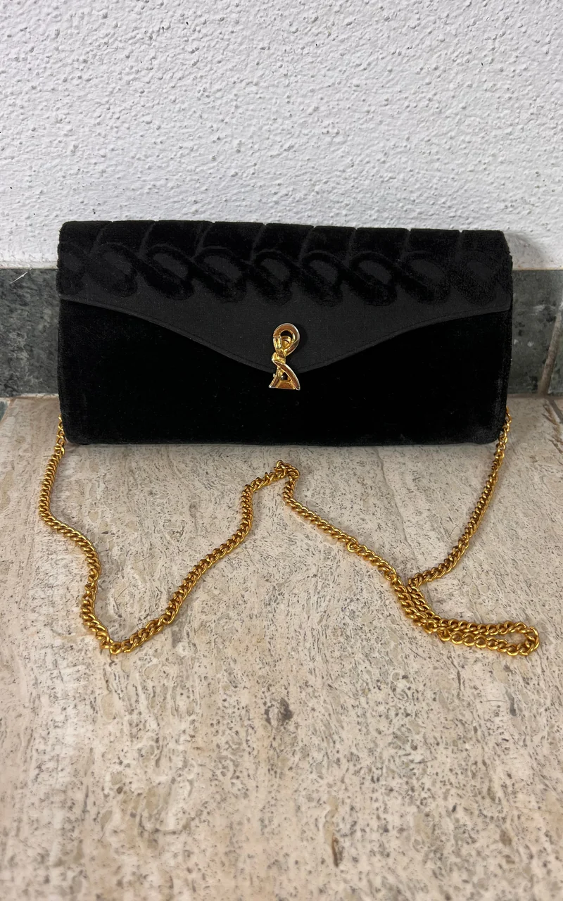 Vintage Velvet Roberta Di Camerino Clutch Bag