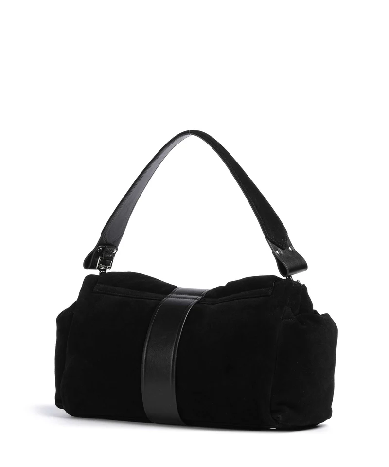 Vivienne Westwood Hazel Treasure Suede XL Schultertasche black