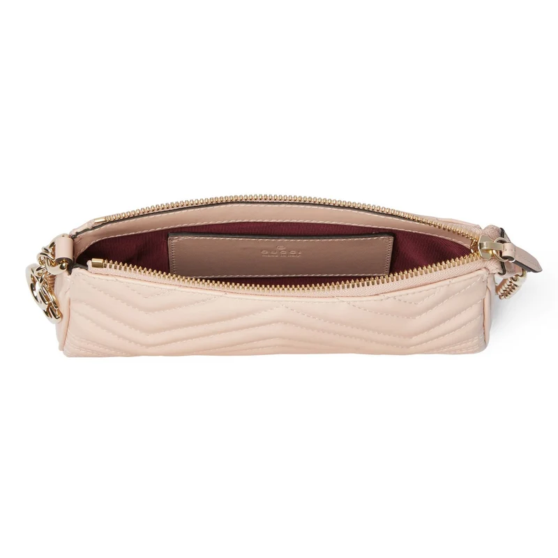 Gucci Handtasche Damen GG Marmont Small Shoulder Bag Pale Pink 847589 DTDFT 6823