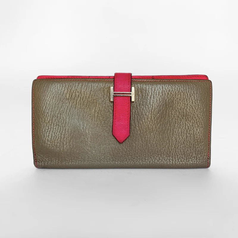 Hermès Bearn Geldbörse Epsom Leder