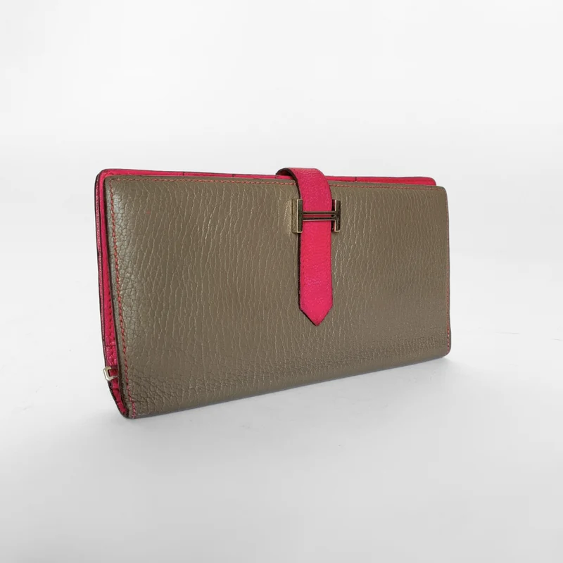 Hermès Bearn Geldbörse Epsom Leder