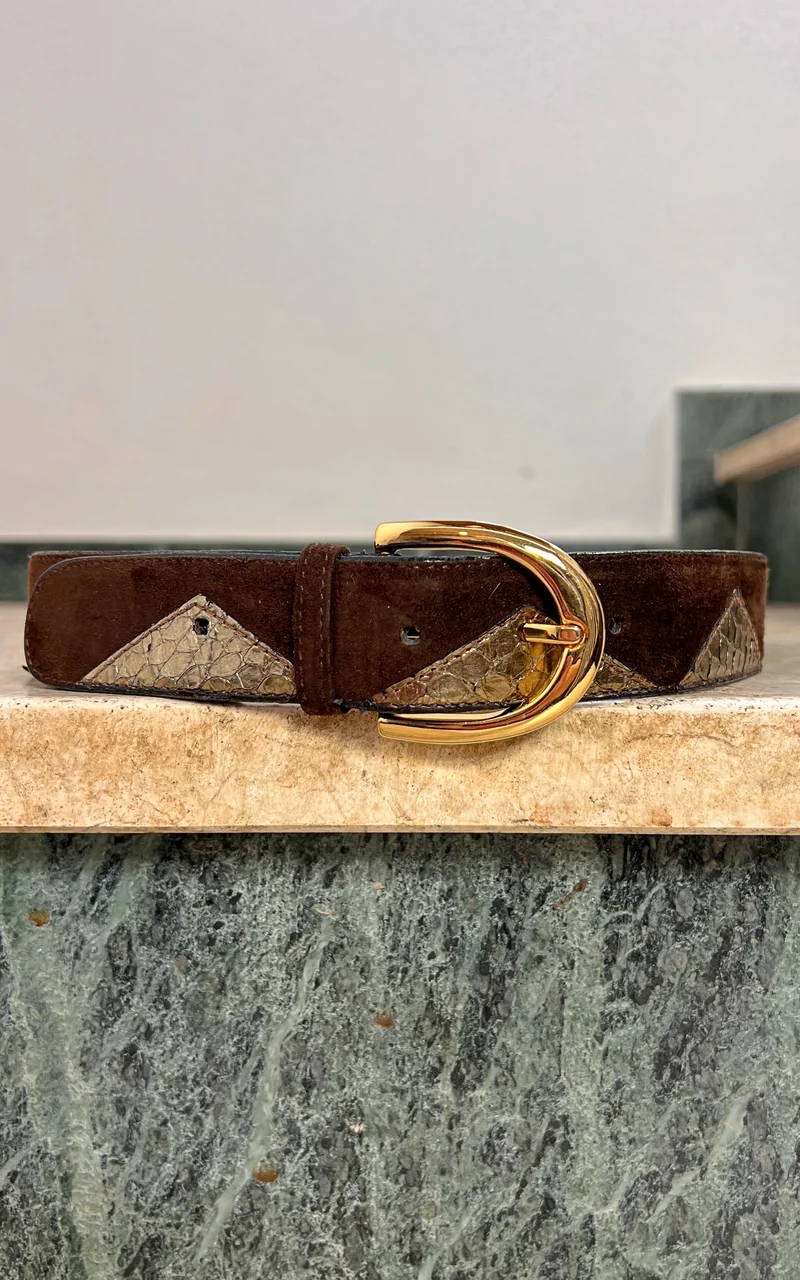Vintage Suede Escada Belt
