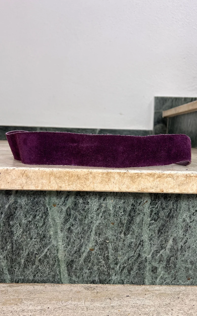 Vintage 70s Purple Owl Belt