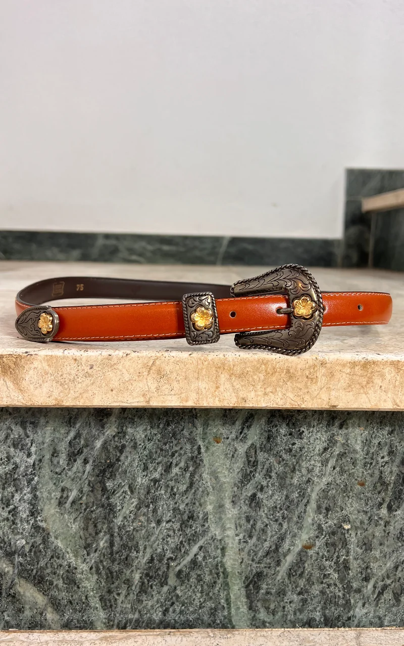 Vintage Western Leather Belt