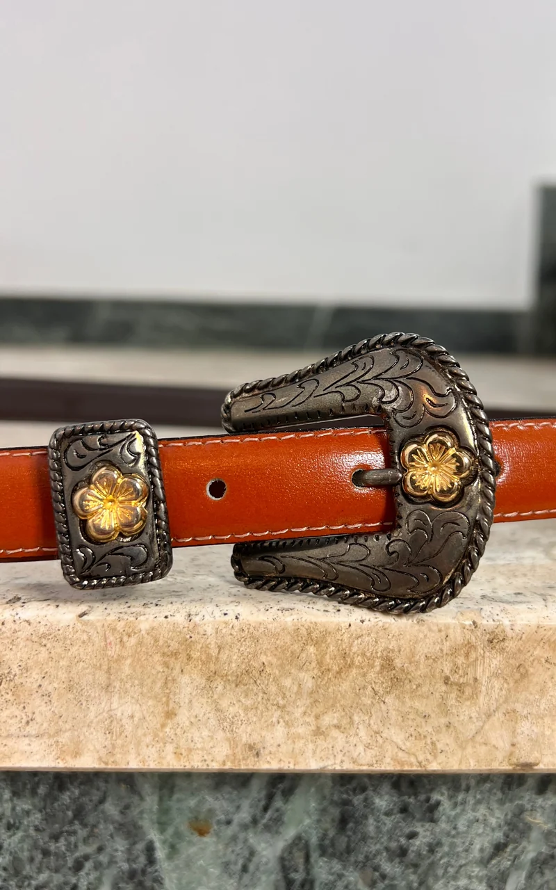 Vintage Western Leather Belt