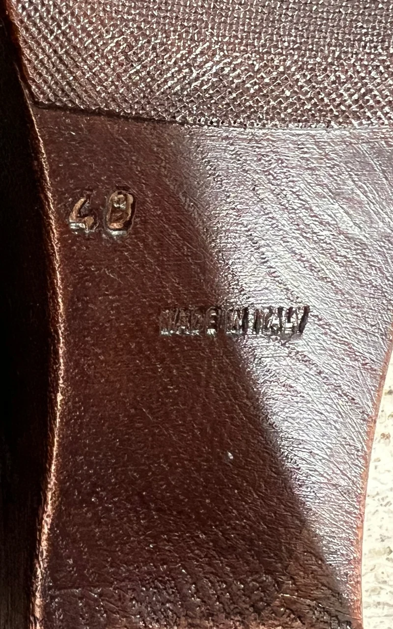 Deadstock Brown Mary Jane Clogs 40