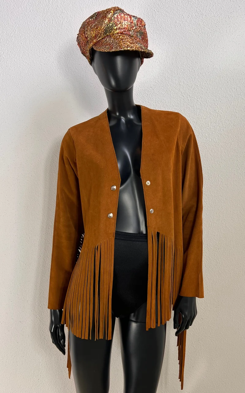 Vintage 70s Suede Fringe Jacket