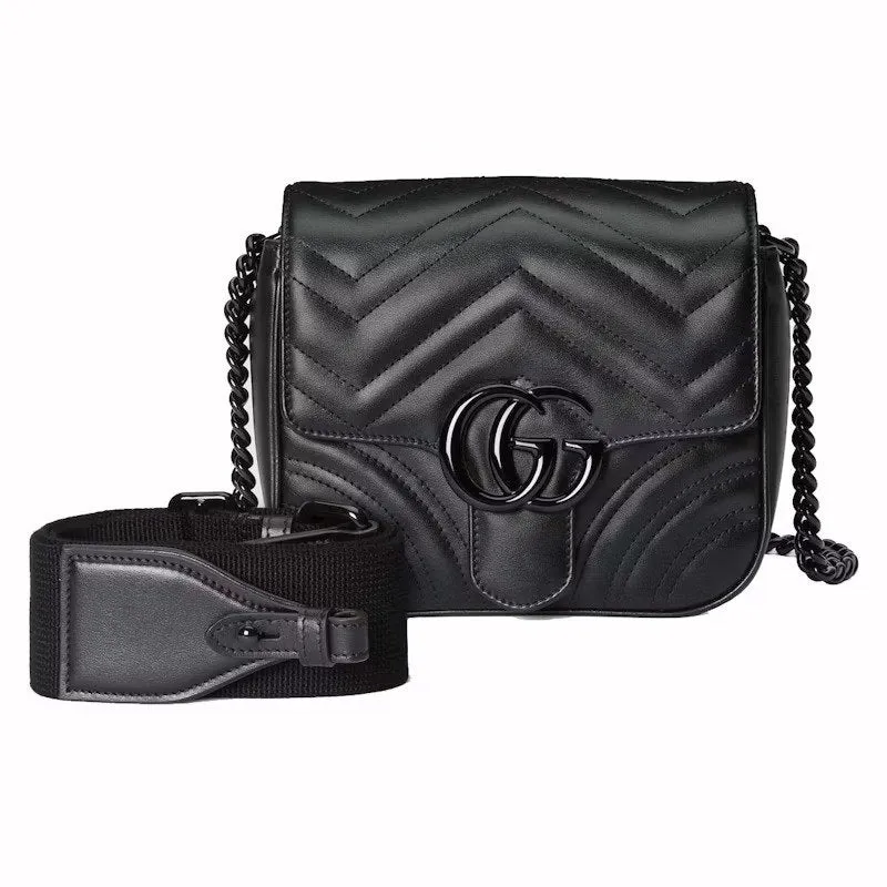 Gucci Umhängetasche Unisex GG Marmont Schwarz 826099-AAFNY-1000