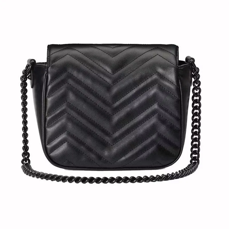 Gucci Umhängetasche Unisex GG Marmont Schwarz 826099-AAFNY-1000
