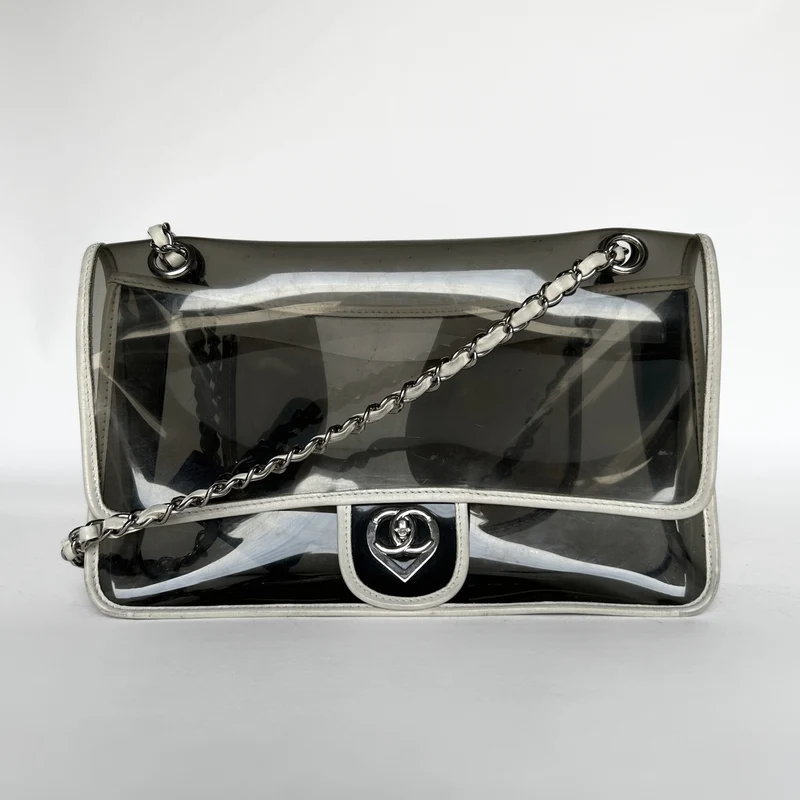 Chanel Herz CC Flap Bag Vinyl und Lammleder (Limited Edition)