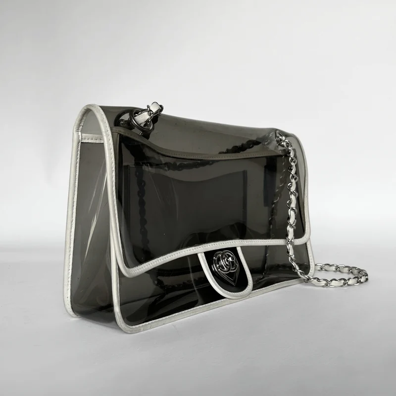 Chanel Herz CC Flap Bag Vinyl und Lammleder (Limited Edition)