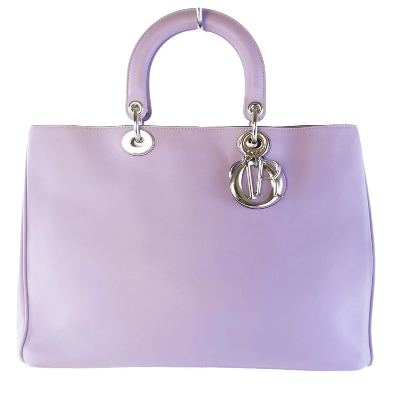 Christian Dior Limited Edition Large Lilac Diorissimo Shoulder Bag