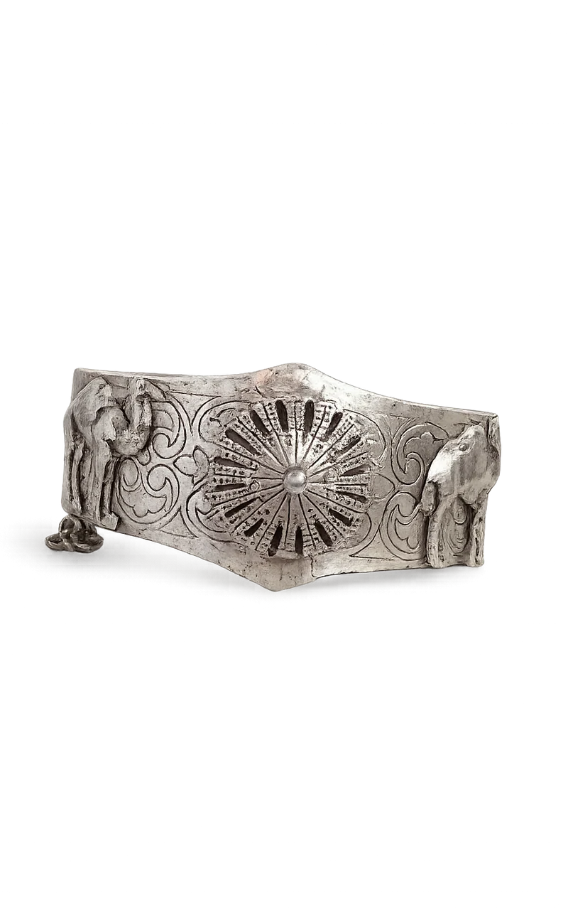 Vintage Silver Hippie Cuff Bracelet