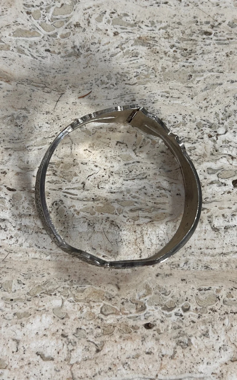 Vintage Silver Snake Bracelet