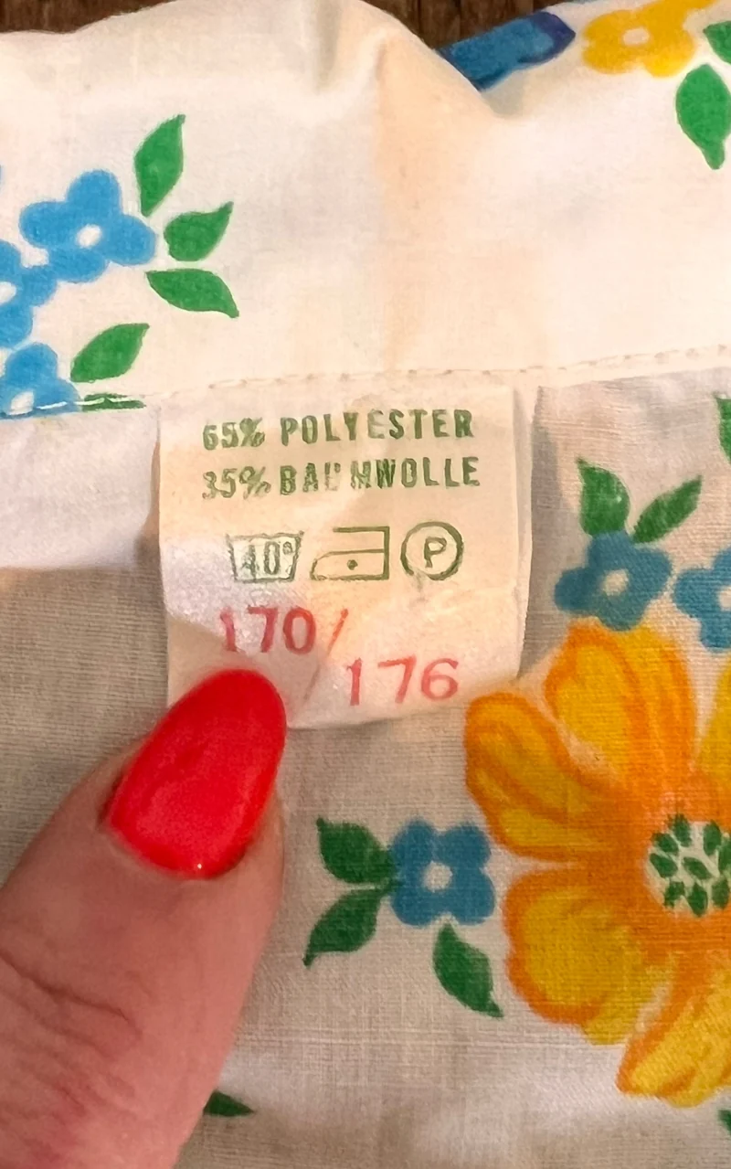 Vintage 70s Flower Smock Top