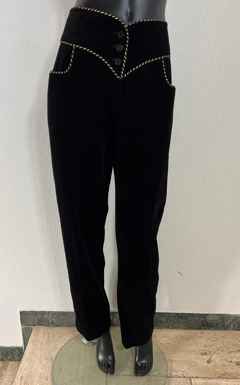 Vintage Yves Saint Laurent Co Wear Velvet Pants 44